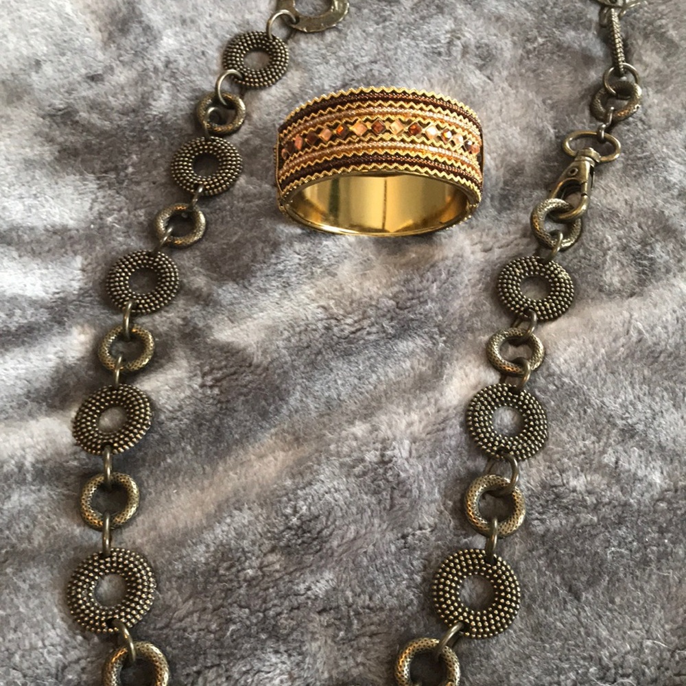 Vintage belt and bracelet